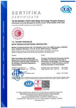 ISO/IEC 27001:2022 Bilgi Güvenliği Yönetim Sistemi Standardına Geçiş Süreci Başarıyla Tamamlandı 